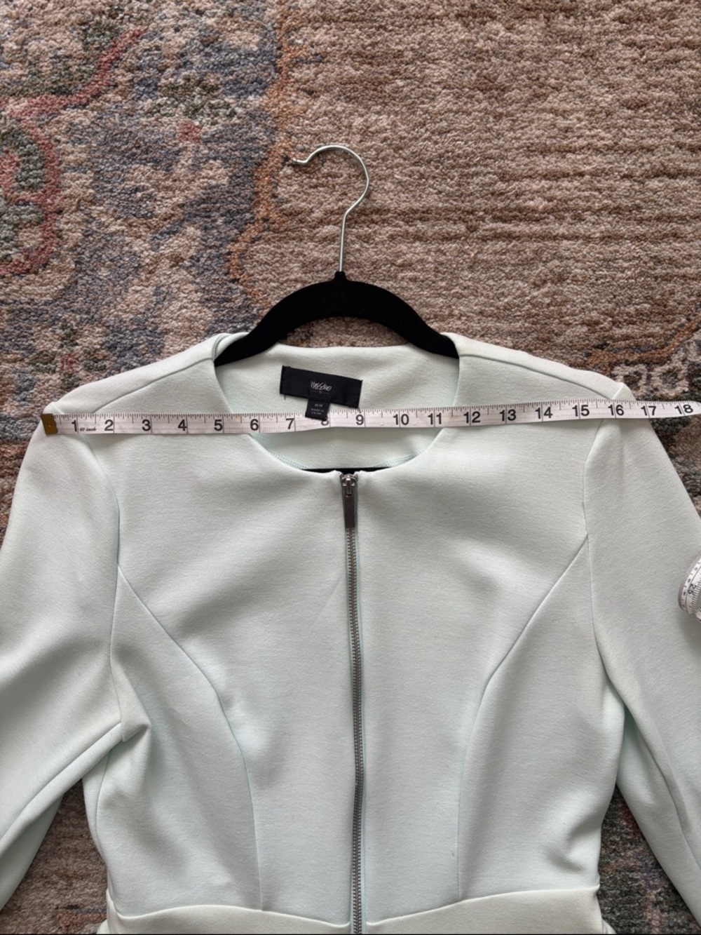 Tahari Mint Zip-Front Peplum Jacket - Picture 5 of 7